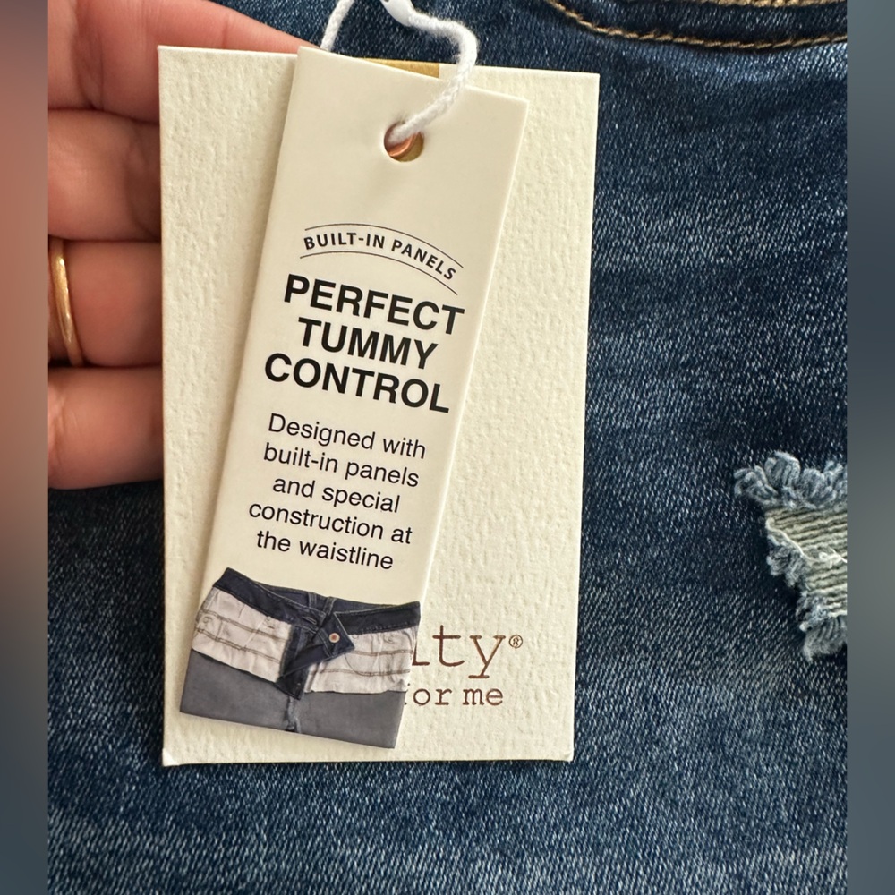 Royalty For Me Dark Blue Distressed Denim Blue Jean Shorts - Picture 16 of 16